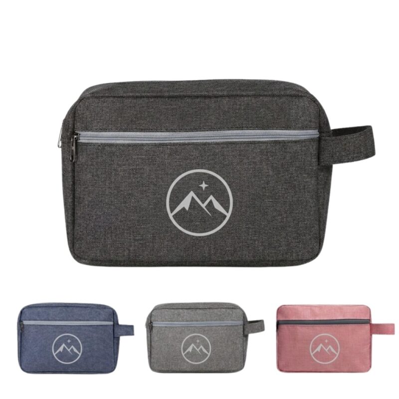 Custom Cationic Polyester Travel Toiletry Bag Waterproof