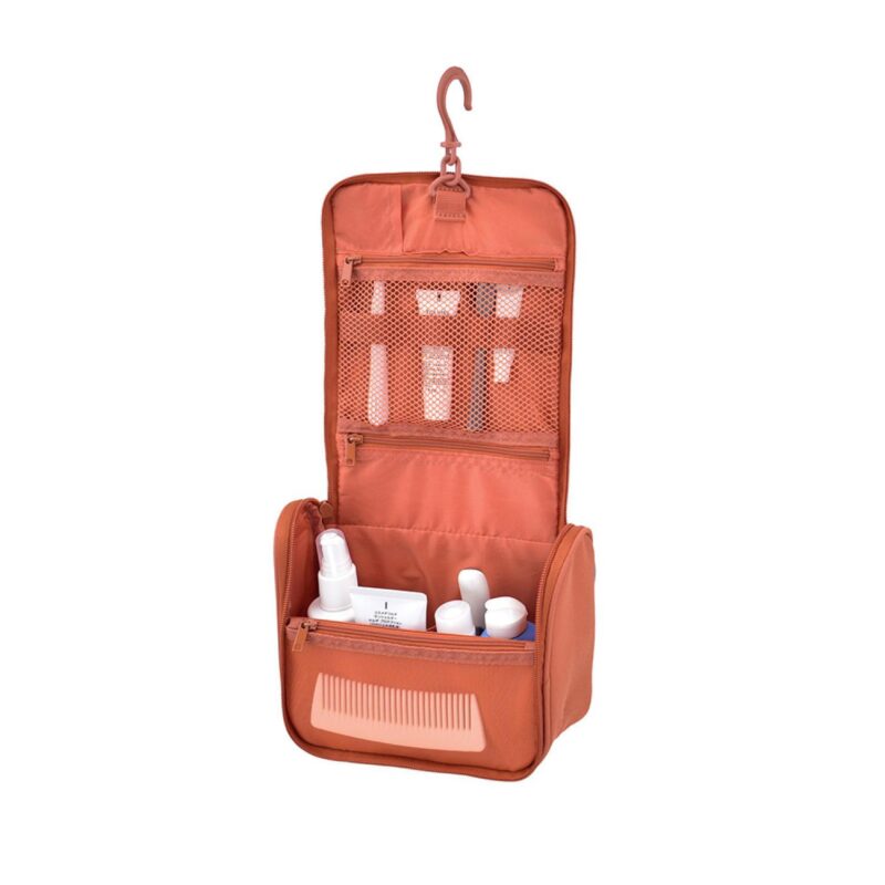 Custom Chic Hanging Travel Dopp Kit With Multi-Compartment Organizer - 3