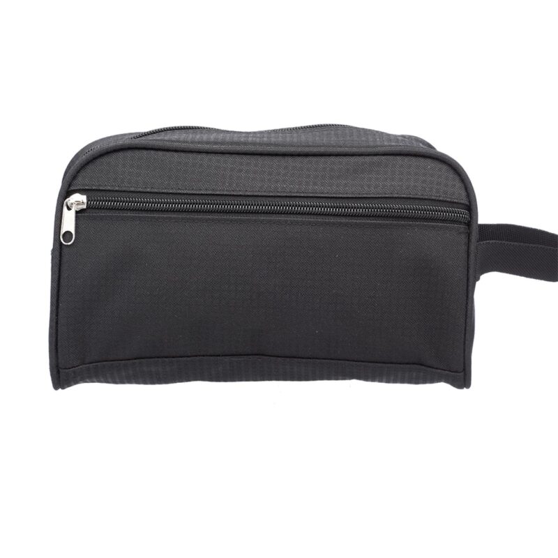 Custom Classic Toiletry Bag w/Handle & Side Zipper Pockets (10" L x 5") - 2