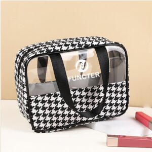 Custom Clear Cosmetic Case Toiletry Bag W/Handle