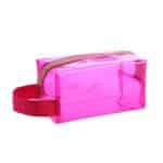 Custom Clear Cosmetic Toiletry Bag With Handle - 1