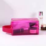 Custom Clear Cosmetic Toiletry Bag With Handle - 4