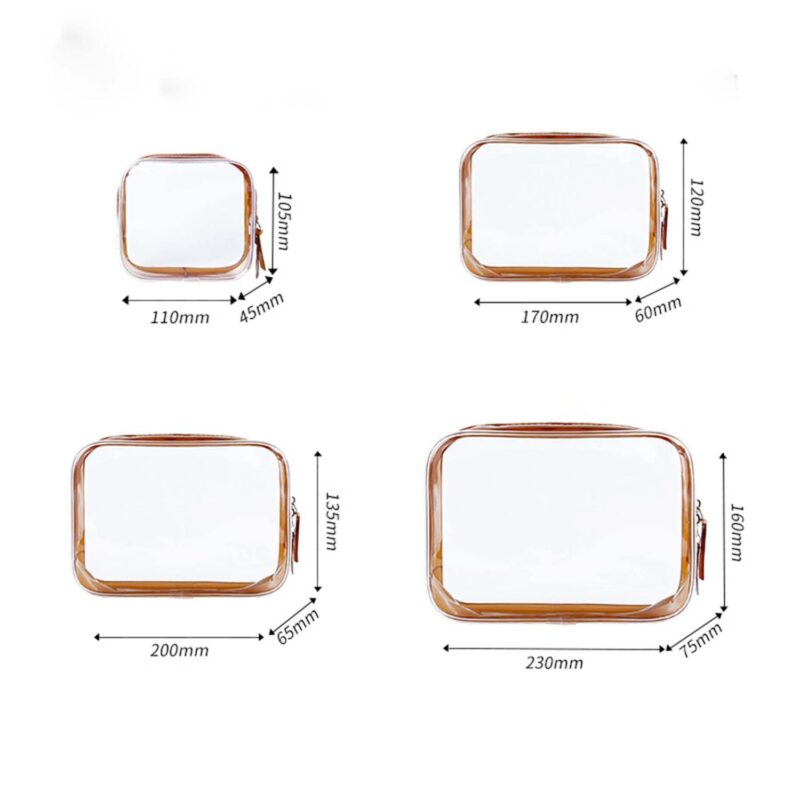 Custom Clear Cosmetic toiletry Bag - 2