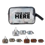 Custom Clear Cosmetics Toiletry Bag