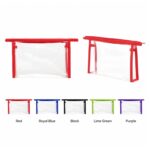 Custom Clear PVC Carry Handle Toiletry Bag with 80GSM Non-Woven Trim