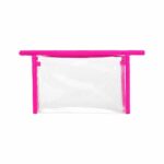 Custom Clear PVC Carry Handle Toiletry Bag with 80GSM Non-Woven Trim - 3