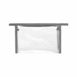 Custom Clear PVC Carry Handle Toiletry Bag with 80GSM Non-Woven Trim - 4