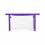 Custom Clear PVC Carry Handle Toiletry Bag with 80GSM Non-Woven Trim - 8
