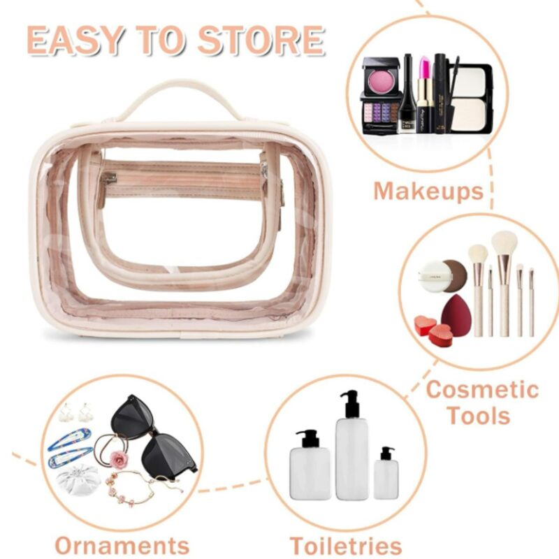 Custom Clear PVC Toiletry Bag - 4