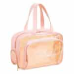 Custom Clear PVC Toiletry Bag With Shoe Compartment - 2