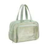 Custom Clear PVC Toiletry Bag With Shoe Compartment - 5