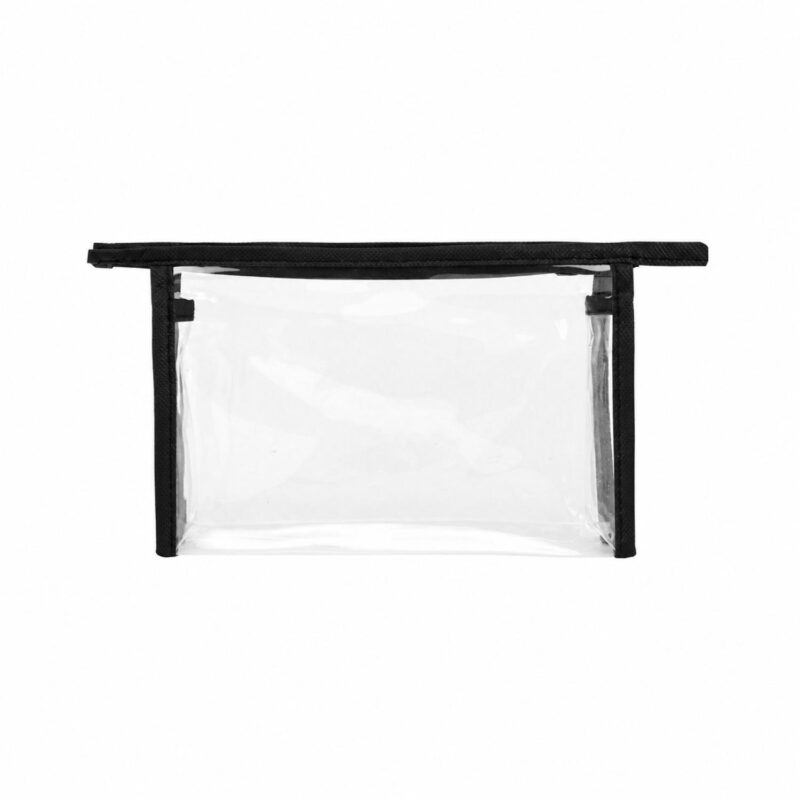 Custom Clear PVC Toiletry Bag with 80GSM Non-Woven Trim - 2