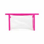 Custom Clear PVC Toiletry Bag with 80GSM Non-Woven Trim - 3