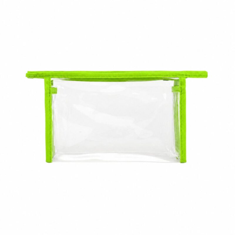 Custom Clear PVC Toiletry Bag with 80GSM Non-Woven Trim - 5