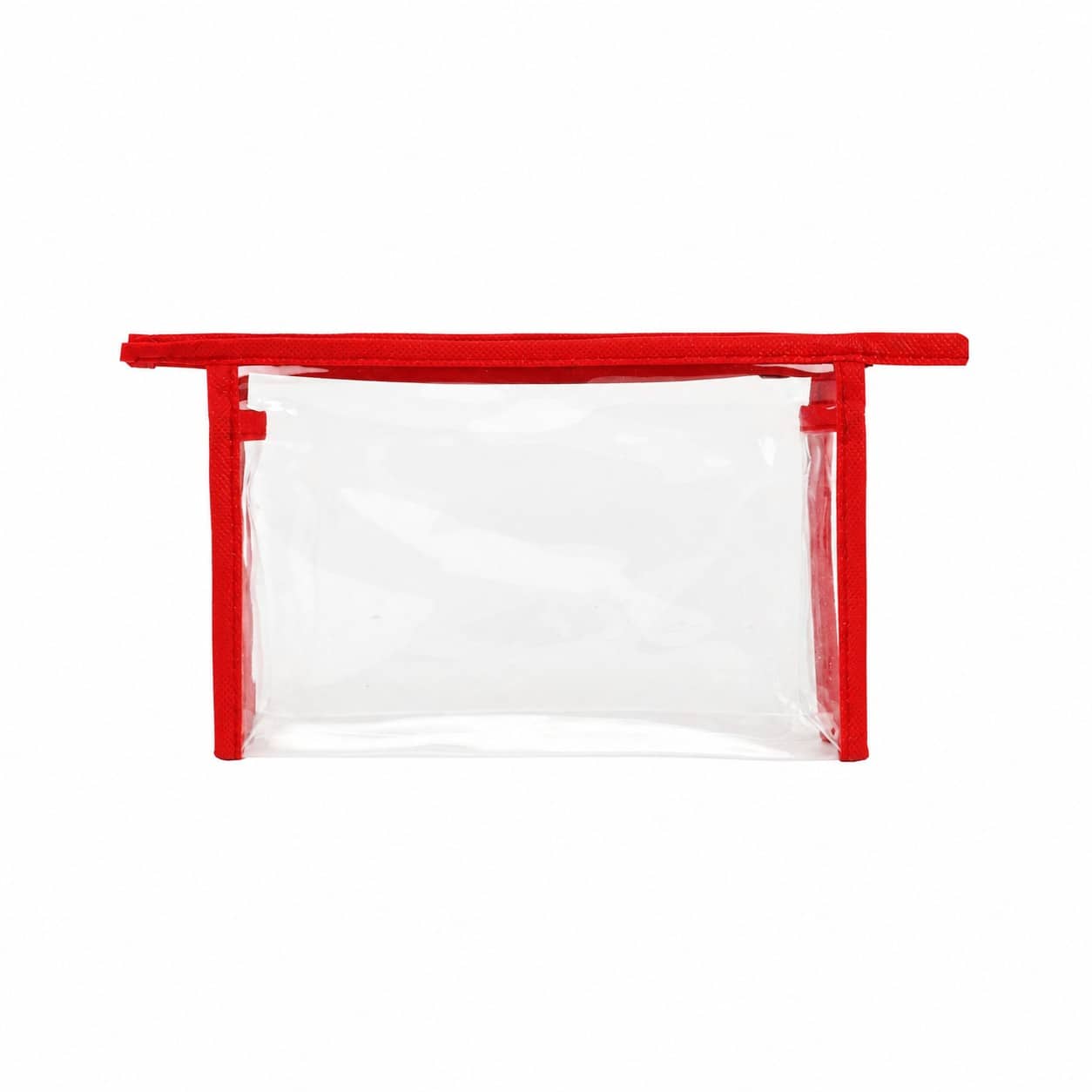 Custom Clear PVC Toiletry Bag with 80GSM Non-Woven Trim - 9