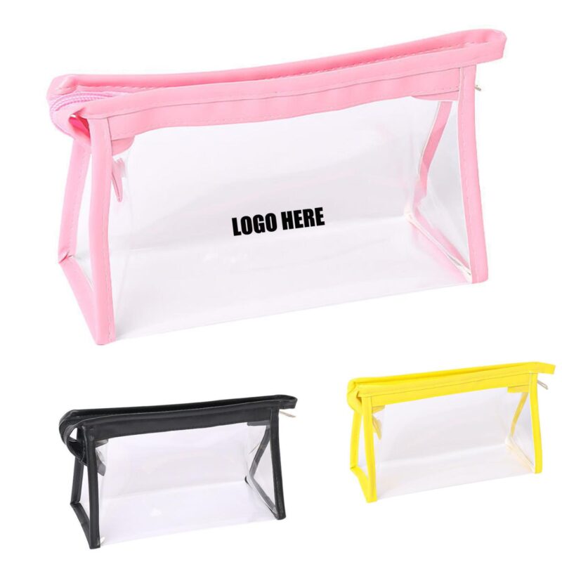 Custom Clear PVC Travel Toiletry Bag