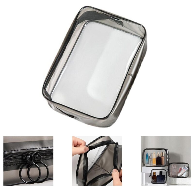 Custom Clear PVC Travel Toiletry Bag - 1