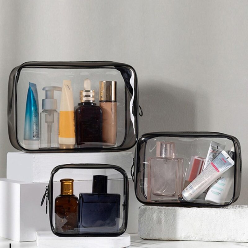 Custom Clear PVC Travel Toiletry Bag - 3