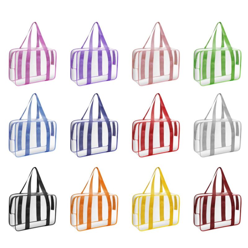 Custom Clear PVC Travel Toiletry Bag With Handle - 1