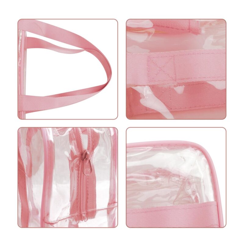 Custom Clear PVC Travel Toiletry Bag With Handle - 3