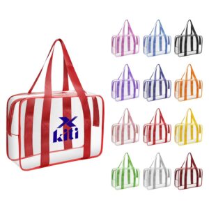 Custom Clear PVC Travel Toiletry Bag With Handle