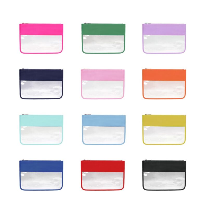 Custom Clear PVC Waterproof Makeup Case Zipper Toiletry Bag - 1