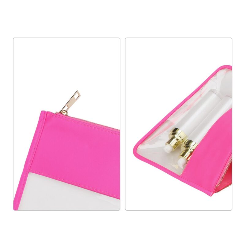 Custom Clear PVC Waterproof Makeup Case Zipper Toiletry Bag - 2