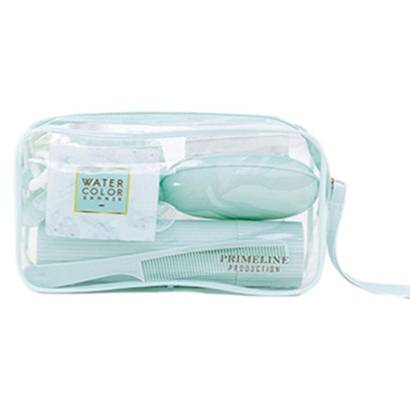 Custom Clear Pvc Toiletry Bag Set W/ Travel Accessories - 2