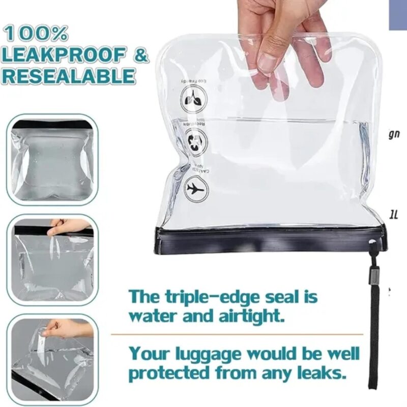Custom Clear TSA Approved Security Toiletry Bag - 4