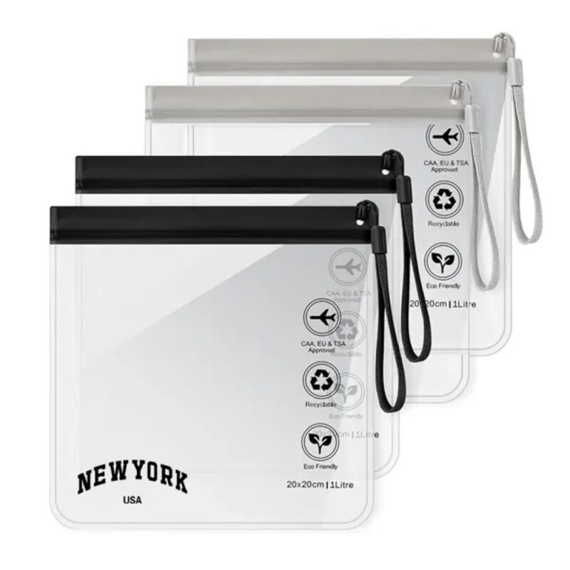 Custom Clear TSA Approved Security Toiletry Bag
