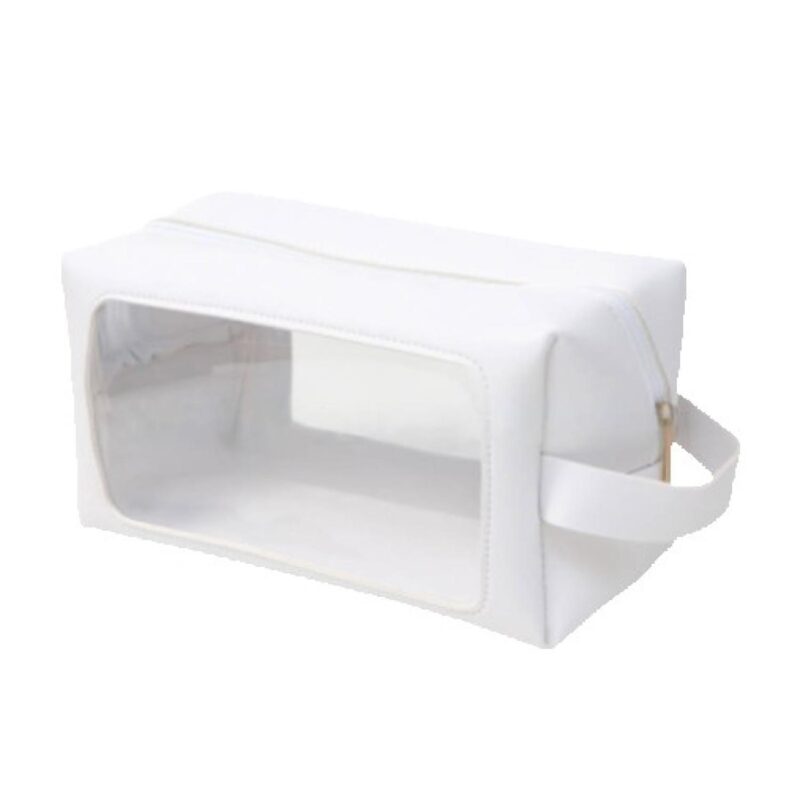 Custom Clear Toiletry Bag w/ Handle Strap - 4
