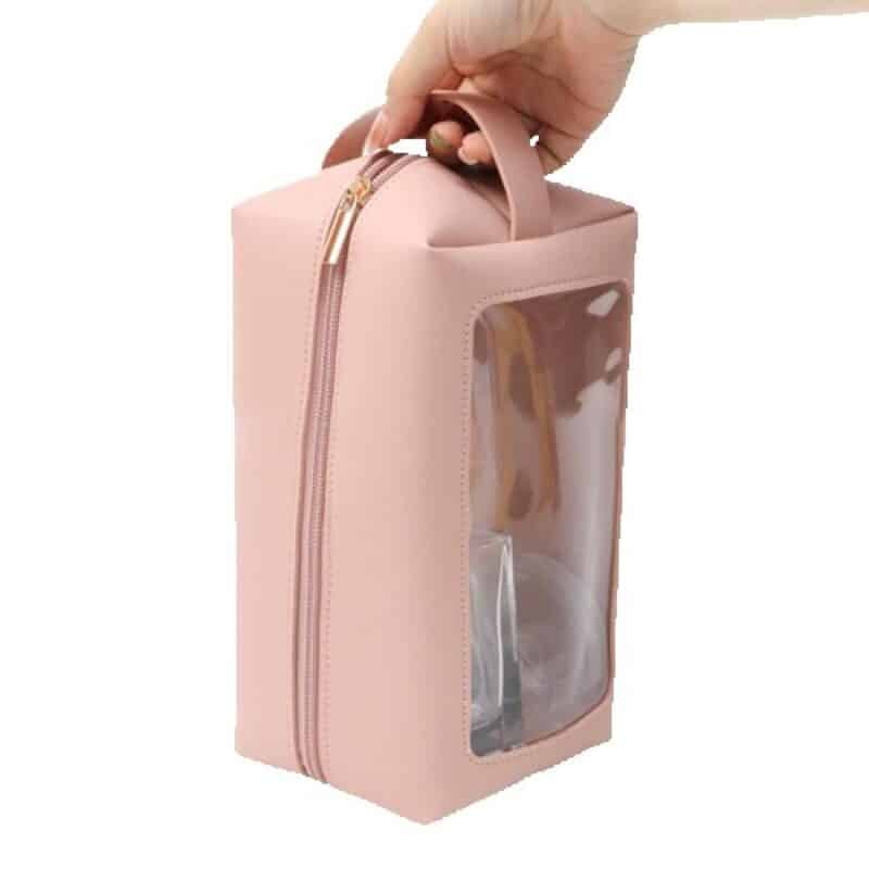 Custom Clear Toiletry Bag w/ Handle Strap - 7