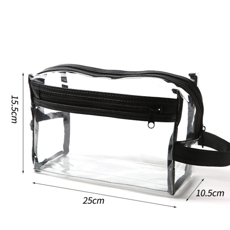 Custom Clear Toiletry Bag with Zipper - 1