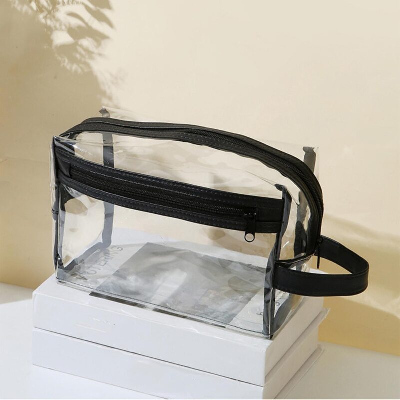 Custom Clear Toiletry Bag with Zipper - 2
