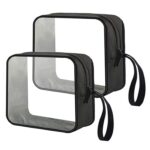 Custom Clear Toiletry Bag with Zipper Travel Cosmetic Bag - 2