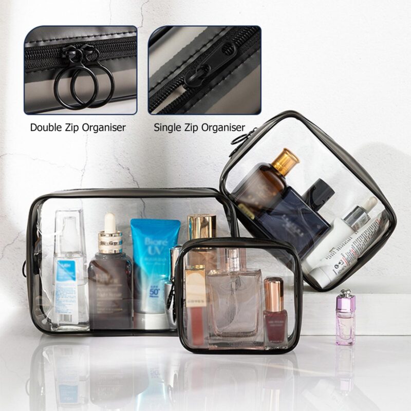 Custom Clear Travel Toiletry Bag - 3