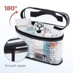 Custom Clear Travel Toiletry Bag - Waterproof PVC Cosmetic Organizer With Handle - 2