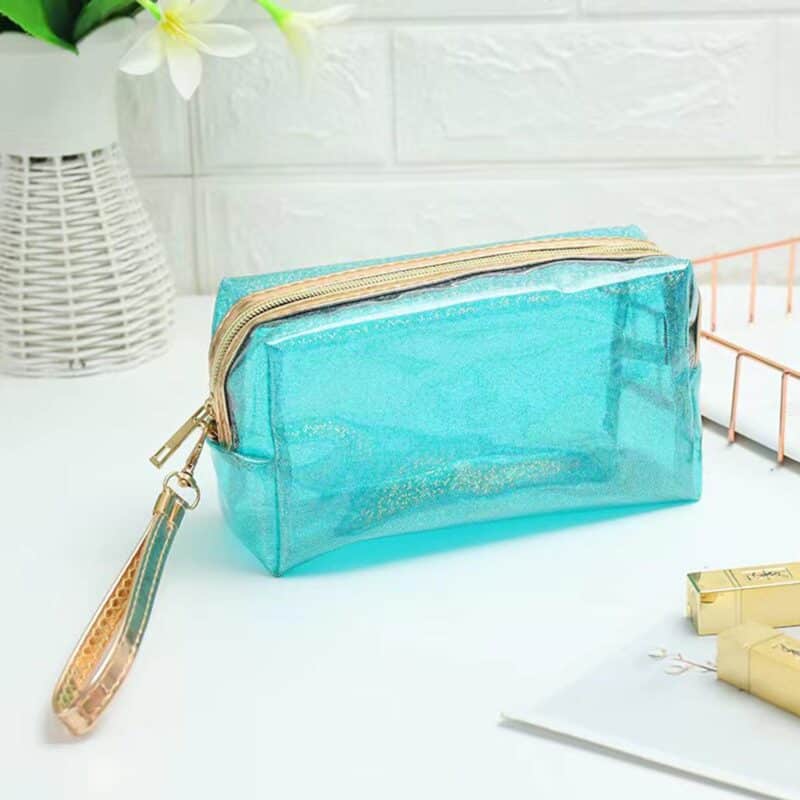 Custom Clear Travel Toiletry Bag/ Waterproof PVC Makeup Bag - 3