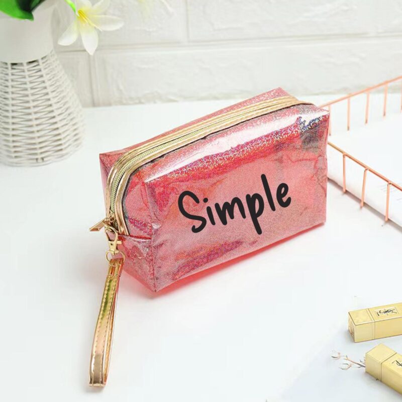 Custom Clear Travel Toiletry Bag/ Waterproof PVC Makeup Bag - 6