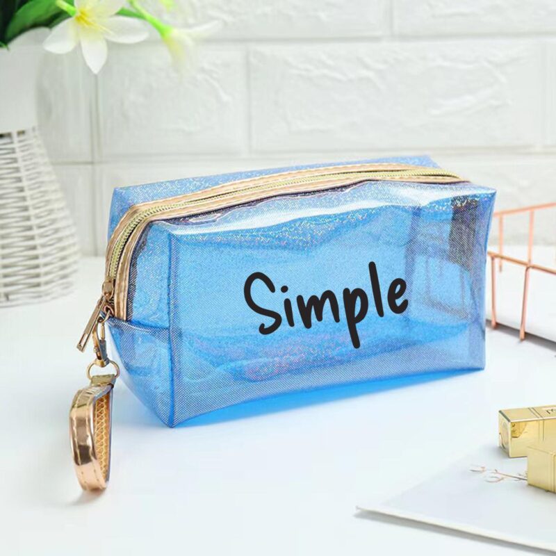 Custom Clear Travel Toiletry Bag/ Waterproof PVC Makeup Bag - 8