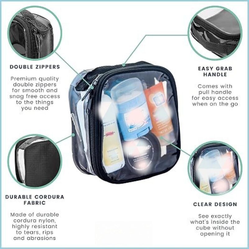 Custom Clear Vinyl Travel Toiletry Bag - 2