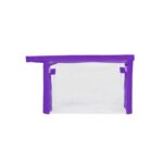 Custom Clear Zippered Toiletry Bag W/ Handle 6.3"x4"x1.5" - 4