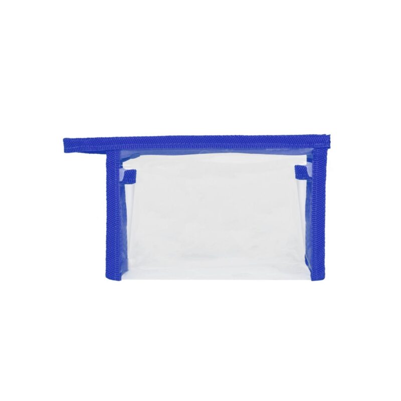 Custom Clear Zippered Toiletry Bag W/ Handle 6.3"x4"x1.5" - 8
