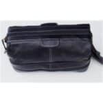 Custom Cow Leather Dopp Kit w/Bottom Zip Compartment - 1
