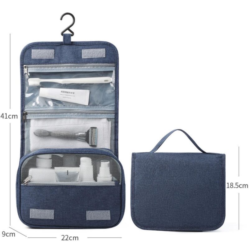 Custom Cross-Border Travel Waterproof Foldable Wet/Dry Toiletry Bag - 3