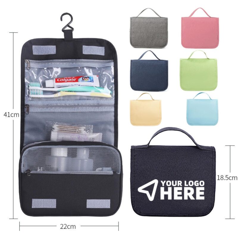 Custom Cross-Border Travel Waterproof Foldable Wet/Dry Toiletry Bag