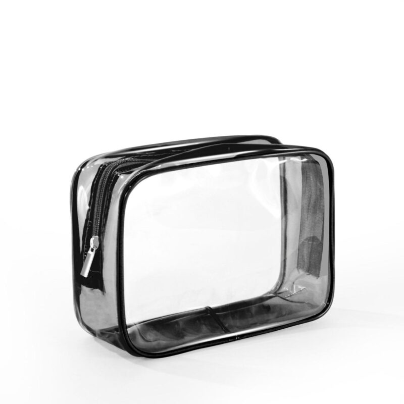 Custom Crystal Clear PVC Travel Toiletry Bag - 1