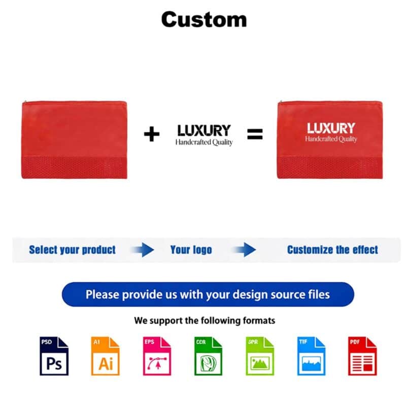 Custom Custom Logo See Through Toiletry Bag - 5
