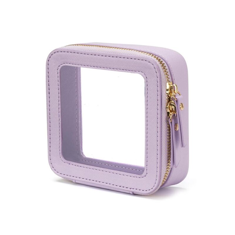 Custom Custom Transparent Toiletry Kit Travel Clear Cosmetic Pouch Mini Makeup Bag for Women - 8