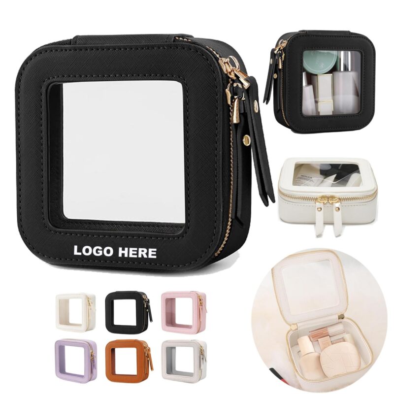 Custom Custom Transparent Toiletry Kit Travel Clear Cosmetic Pouch Mini Makeup Bag for Women